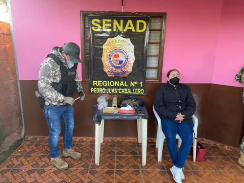 Capturan a traficante con miles de dosis de drogas en Pedro Juan Caballero